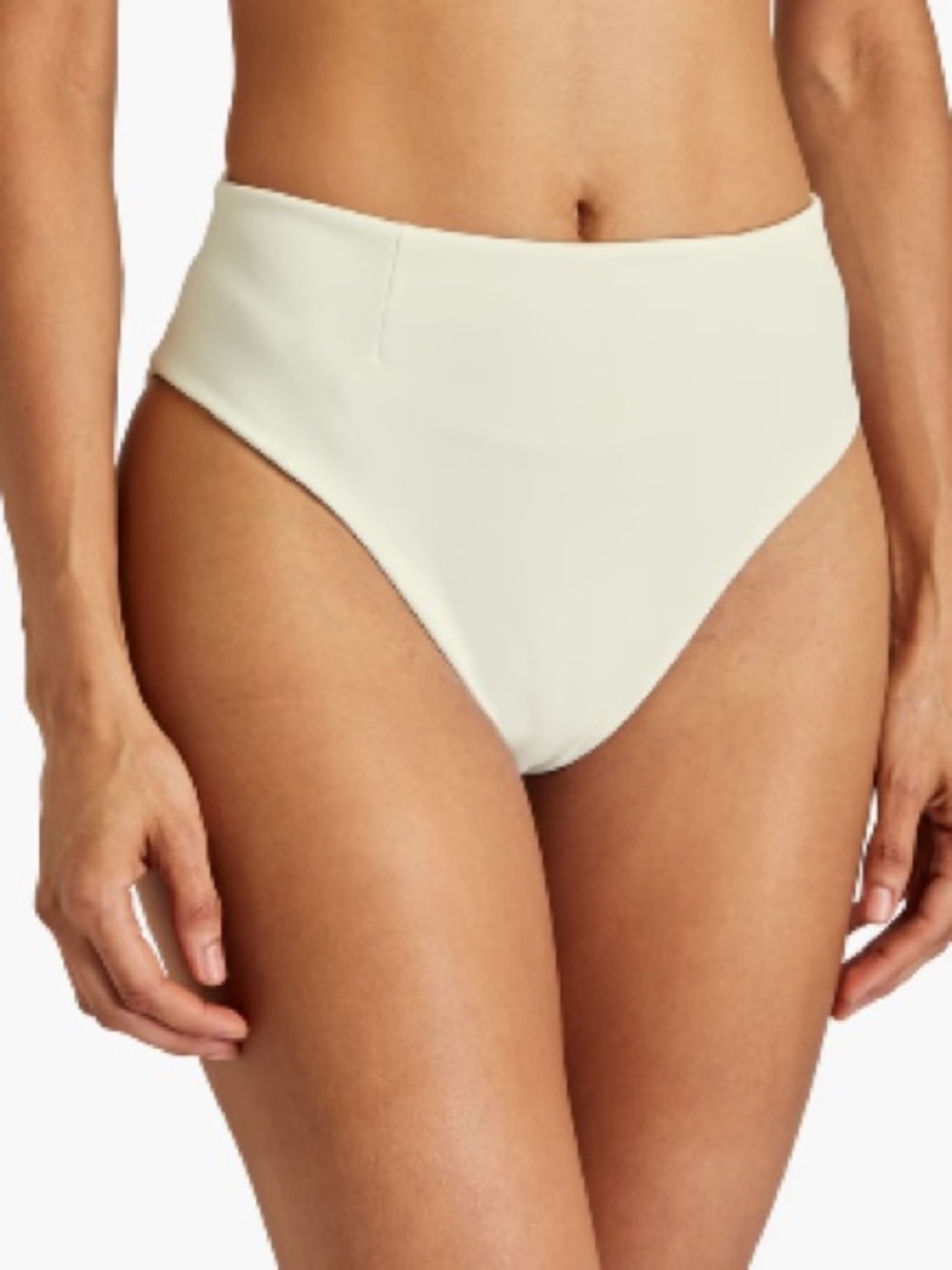 Haight crepe offwhite vintage high leg bikini Swim Bottoms size M Nwt